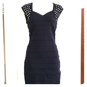 Forever 21 Black studded dress